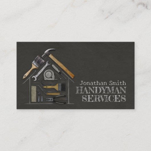 Carte De Visite Amélioration des maisons et réparation des service (Devant)