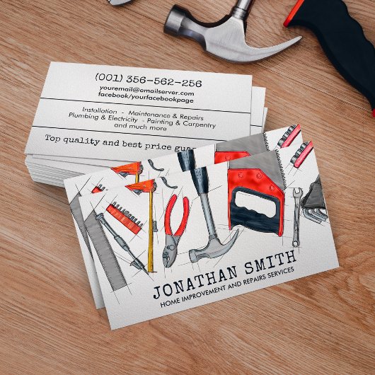 Carte De Visite Amélioration des maisons et réparation des service