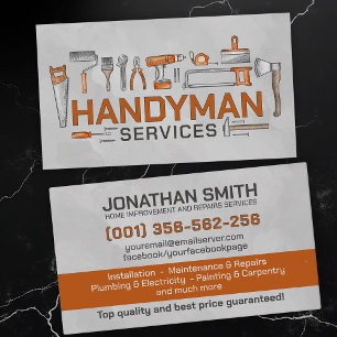 Carte De Visite Amélioration des maisons et réparation des service