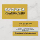 Carte De Visite Amélioration des maisons et réparation des service (Devant / Derrière)