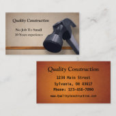 Carte De Visite Amélioration du domicile (Devant / Derrière)