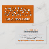 Carte De Visite Amélioration et réparation des maisons - Handyman  (Devant / Derrière)