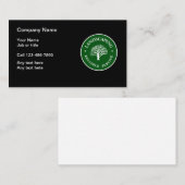 Carte De Visite Aménageant l'emblème en parc moderne (Devant / Derrière)