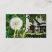 Carte De Visite Aménageant l'mauvaise herbe en parc avant après (Dos)