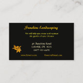 Carte De Visite Aménagement (Dos)