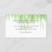 Carte De Visite Aménagement amical de la terre verte (Dos)