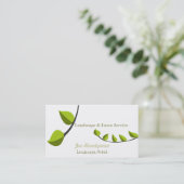 Carte De Visite Aménagement de jardinage unique de soin de pelouse (Debout devant)