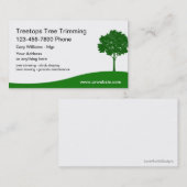 Carte De Visite Aménagement de pelouse de règlage d'arbre (Devant / Derrière)
