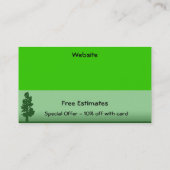 Carte De Visite Aménagement des insectes d'affaires (Dos)