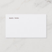 Carte De Visite Aménagement du brun de feuille d'érable de brique (Dos)