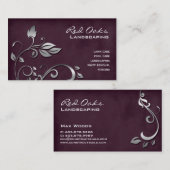 Carte De Visite Aménagement du feuille de suède d'établissement (Devant / Derrière)