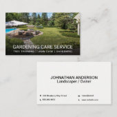 Carte De Visite Aménagement du jardin de la maison (Devant / Derrière)