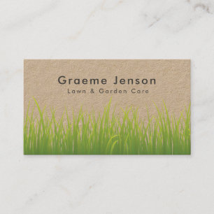 Carte De Visite Aménagement du jardin de l'entretien de la pelous
