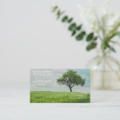 Carte De Visite Aménagement du jardinier de soin de pelouse (Debout devant)