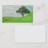 Carte De Visite Aménagement du jardinier de soin de pelouse (Devant / Derrière)