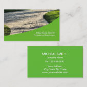 Carte De Visite Aménagement du professionnel de jardinier de soin (Devant / Derrière)