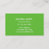 Carte De Visite Aménagement du professionnel de jardinier de soin (Dos)