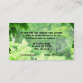 Carte De Visite Aménagement du service (Dos)