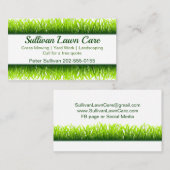 Carte De Visite Aménagement du terrain de coupe de l'herbe (Devant / Derrière)