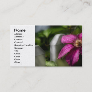 Carte De Visite Aménagement paysager - Clematis - Majesté