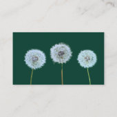 Carte De Visite Aménagement paysager de la pelouse de Dandelion (Dos)