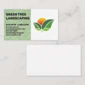 Carte De Visite Aménagement paysager | Gazon vert coupé | Topiaire (Devant / Derrière)