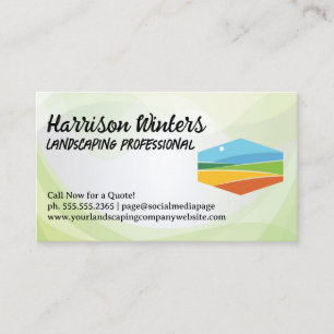 Carte De Visite Aménagement paysager Gestion de jardin