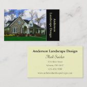 Carte De Visite Aménagement paysager ou aménagement paysager (Devant / Derrière)