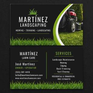 Carte De Visite Aménagement paysager Photo Professionnel