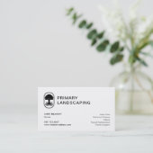 Carte De Visite Aménagement paysager simple Soins de la pelouse De (Debout devant)
