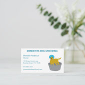 Carte De Visite Aménagement paysager tondeuse commerciale (Debout devant)