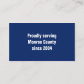 Carte De Visite Aménagement paysager tondeuse commerciale (Dos)