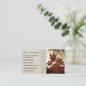 Carte De Visite Aménagement/pelouse/cartes de visite de jardinage (Debout devant)