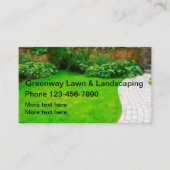Carte De Visite Aménagement résidentiel simple de la pelouse (Devant)