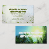 Carte De Visite aménagement vert de scène (Devant / Derrière)