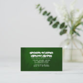 Carte De Visite aménagement vert de scène (Debout devant)