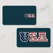 CARTE DE VISITE américain (Devant / Derrière)