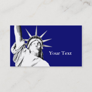 Carte de visite américain de la Statue de la Libe