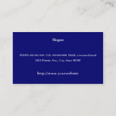 Carte de visite américain de la Statue de la Liber (Dos)