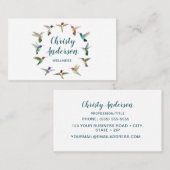 Carte de visite américain des colibris (Devant / Derrière)