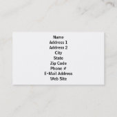 Carte De Visite Américain Eagle (Dos)