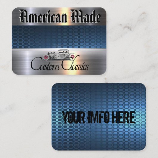 Carte De Visite Américain fait (Devant / Derrière)