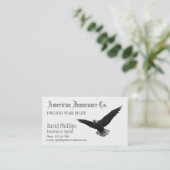 Carte De Visite American Bald Eagle Patriotic (Debout devant)