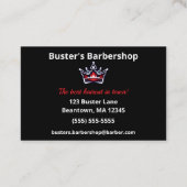 Carte De Visite American Barber Personnalise (Dos)