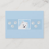 Carte De Visite American Eskimo Dog Painting - Original Dog Art (Dos)