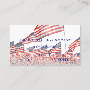 Carte De Visite American Flag