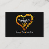 Carte De Visite American Flag Firefighter Red Firefighter (Dos)