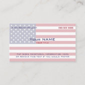 Carte De Visite American Flag version 4 (Devant)