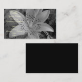 Carte De Visite American Tiger Lily (Devant / Derrière)