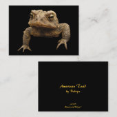 Carte De Visite American Toad ATC (Devant / Derrière)